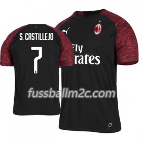 Fußballtrikots AC Mailand Samu Castillejo 7 Ausweich Trikotsatz 2018-2019